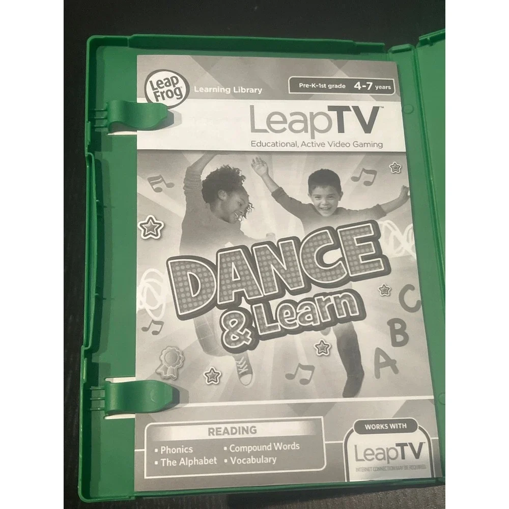 LeapFrog LeapTV Dance & Learn Educational Active Video Game Kid Ages 4-7 Reading